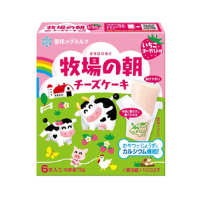 牧場の朝 チーズケーキ いちごヨーグルト味